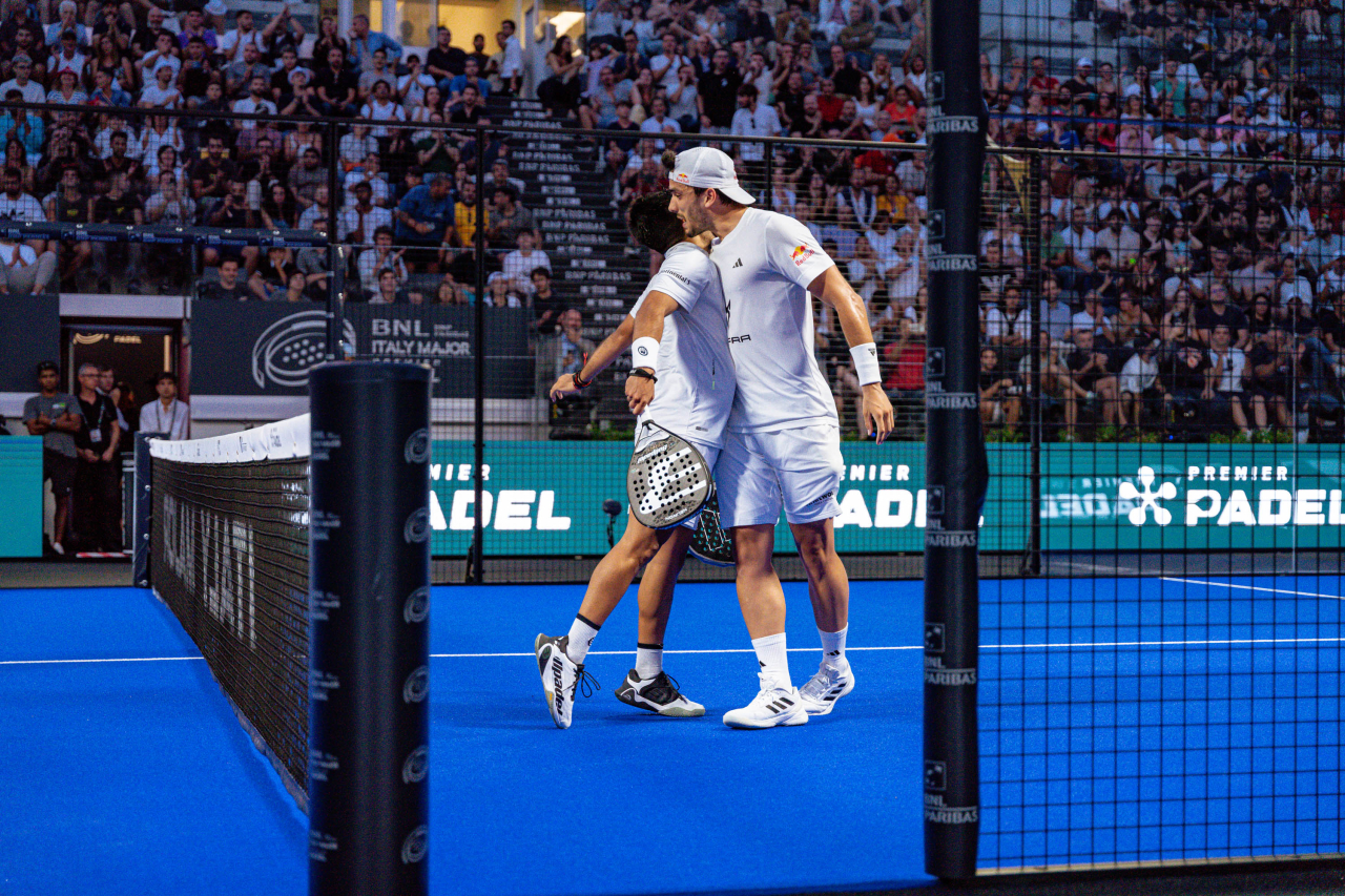 Fede Chingotto y Ale Galán, en la final (Premier Padel)