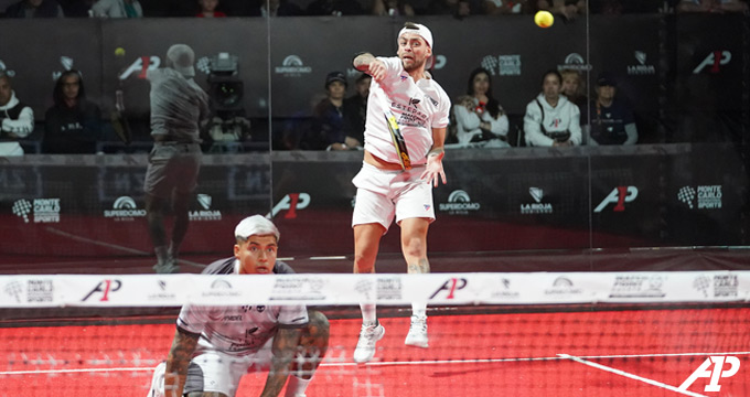 'Tolito' Aguirre y Gonzalo G. Alfonso, durante la final (A1 Padel)