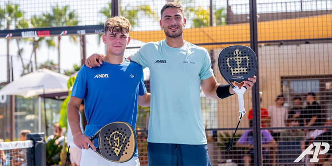 Javier Núñez y Juan Pedro Ramírez previas Marbella Master A1 Padel agosto 2024 