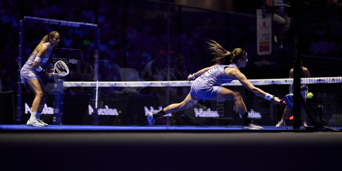 Gemma Triay y Claudia Fernández, durante la semifinal (Premier Padel)