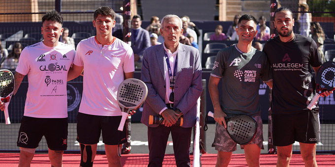 Inicio de la final masculina A1 Padel Móstoles 2024