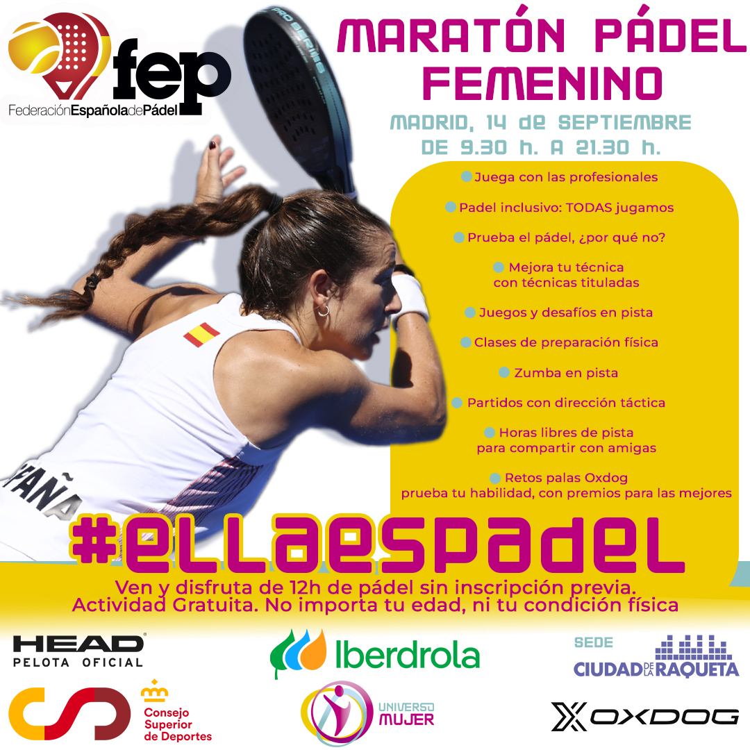 Maratón pádel femenino FEP Ciudad de la Raqueta