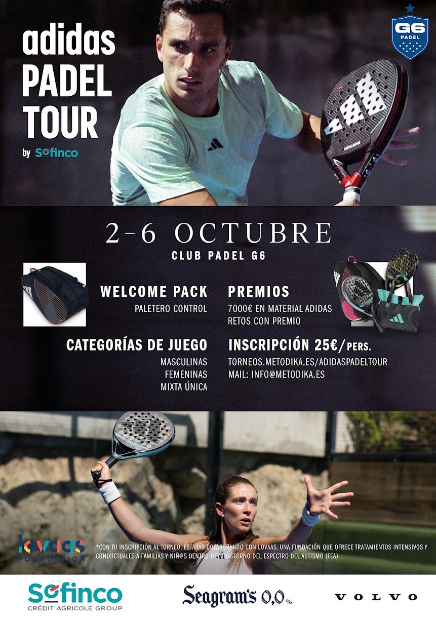 Torneo Adidas Padel Santander G6 octubre 2024