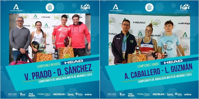 Campeones Menores mixtos Andalucía FAP 2024