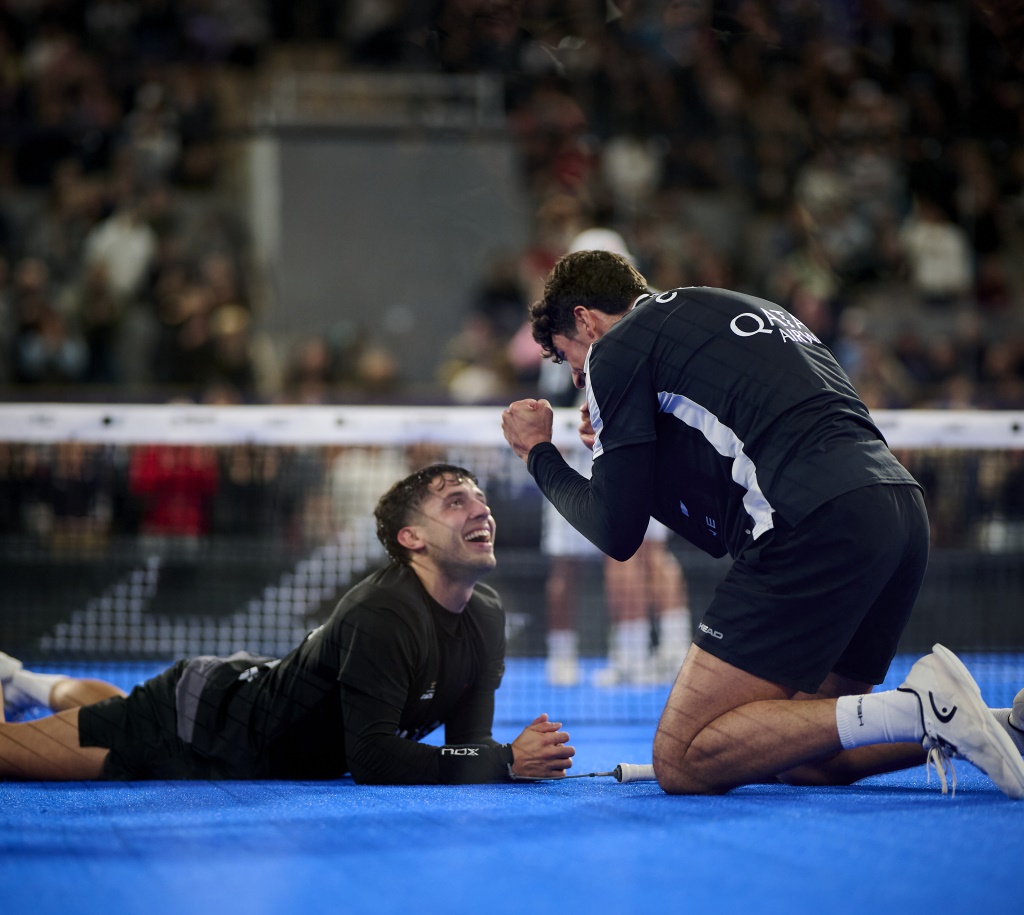 Celebración victoria Tapia y Coello Paris Major 2024