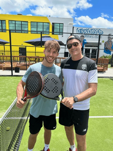 Pierre Gasly y Loïc Féry equipo 10 padel hexagon Cup 2024