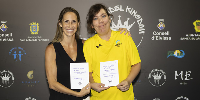 Campeonas primer torneo padel inclusivo the padel kingdom Ibiza 2024