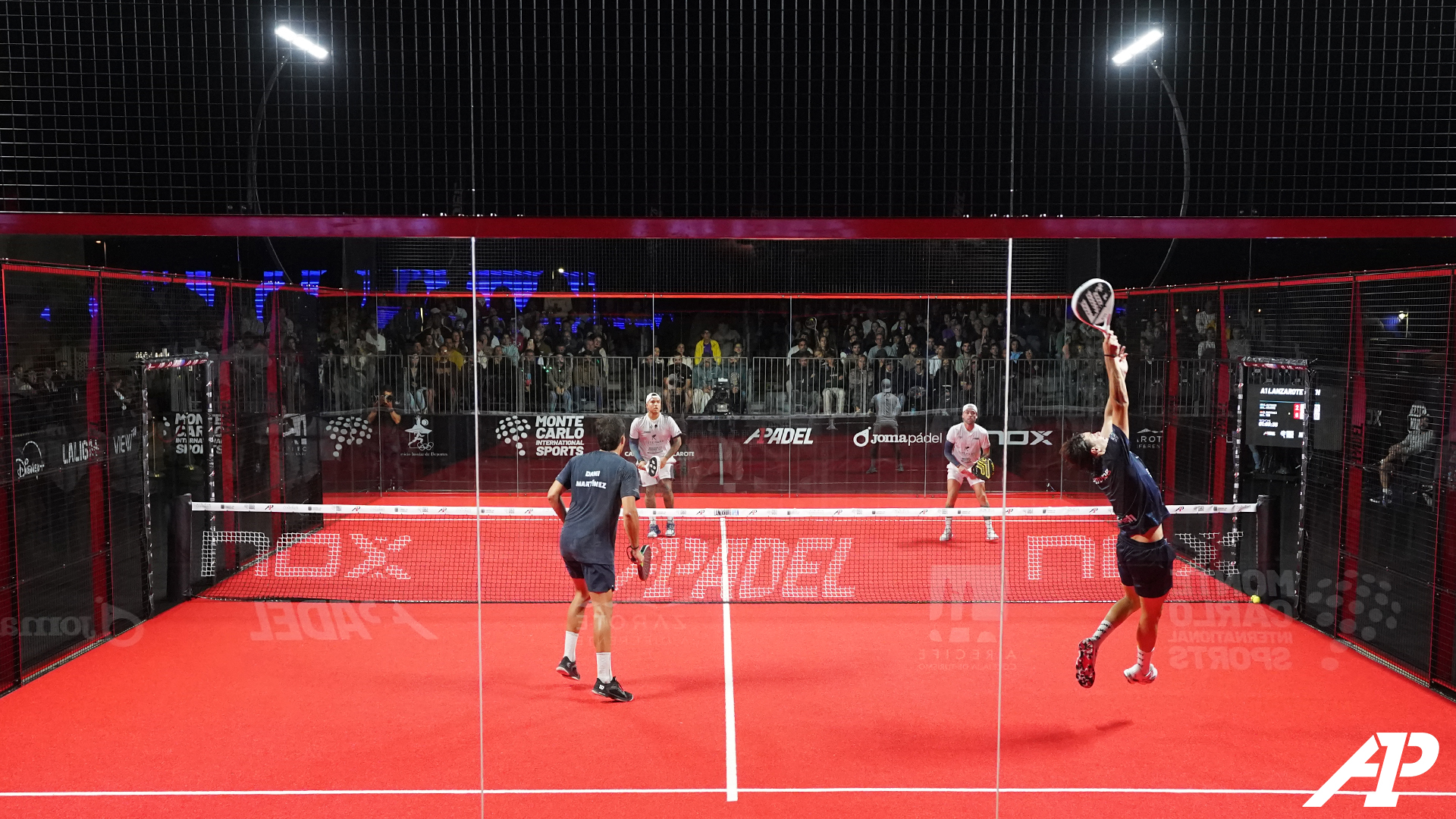 Pista central en el Lanzarote Open durante la final (A1 Padel)