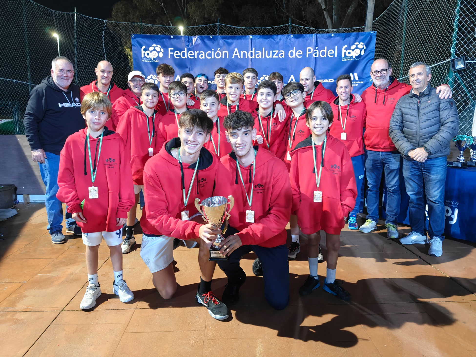 Campeones Campeonato de Andalucía por Equipos Menores FAP 2024 Málaga