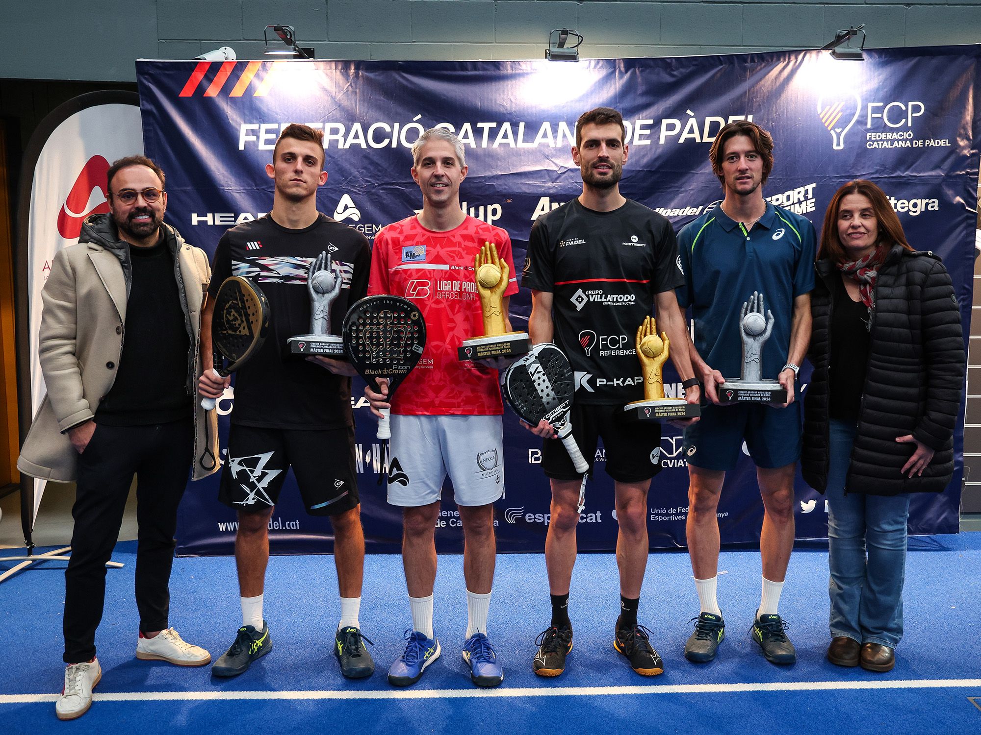 Ganadores cuadro masculino Master Absoluto Fed Catalana 2024