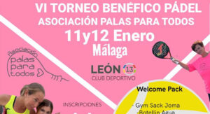 Torneo benéfico Palas para todos enero 2025