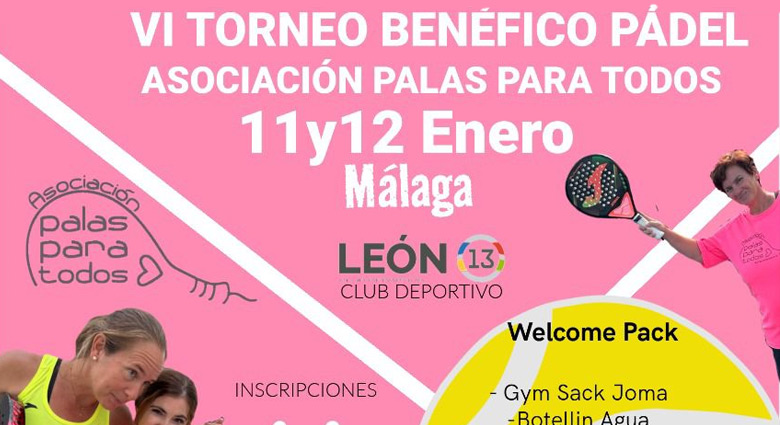 Torneo benéfico Palas para todos enero 2025