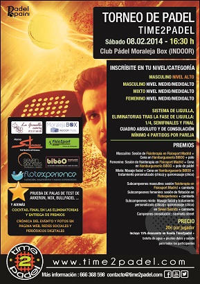 2º torneo Time2padel de 2014