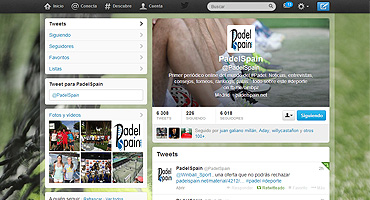 PadelSpain se une al Club de los 6.000 en Twitter