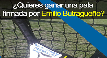 Aún estás a tiempo de ganar una pala firmada por Emilio Butragueño