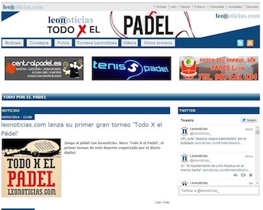 Leonoticias.com estrena su canal de pádel