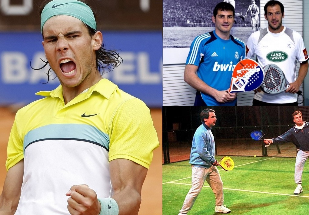 Rafa Nadal, Casillas, Aznar o Carlos Sainz también juegan al pádel