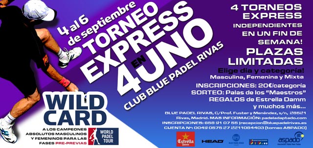 Torneo a beneficio de ASPADO en Blue Padel Rivas