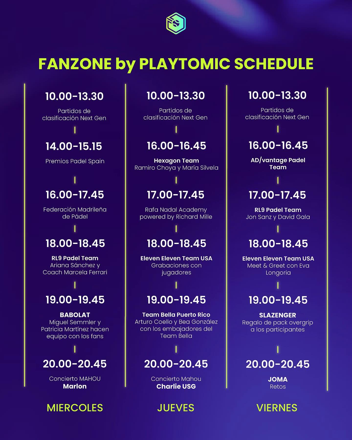 Actividades Fan Zone Hexagon Cup