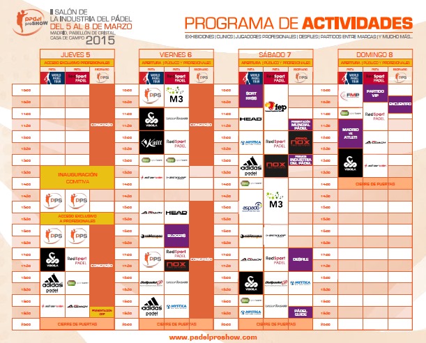 Actividades múltiples en la feria Padel Pro Show