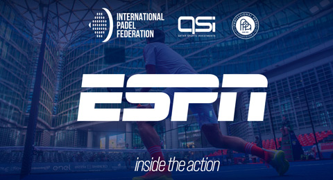 La Federación Internacional de Pádel elige a ESPN como partner para la retransmisión en Latinoamérica