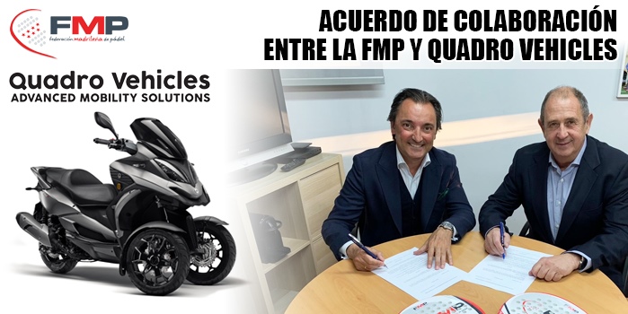 Quadro Vehicles y FMP nueva colaboración vehículos oficiales