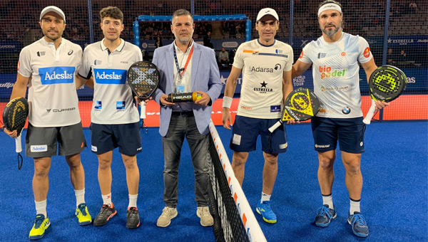 Agus Tapia y Fernando Belasteguín inicio Master Final 2019