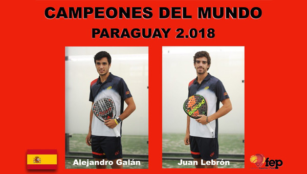 Ale Galán y Juanito Lebrón campeones Open Mundial Paraguay 2018