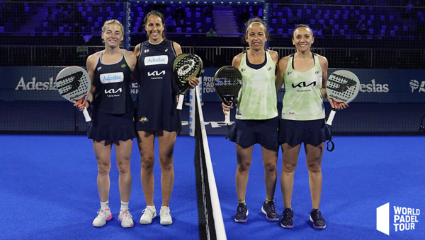 Inicio partido cuartos Alejandra Salazar y Gemma Triay Adeslas Madrid Open