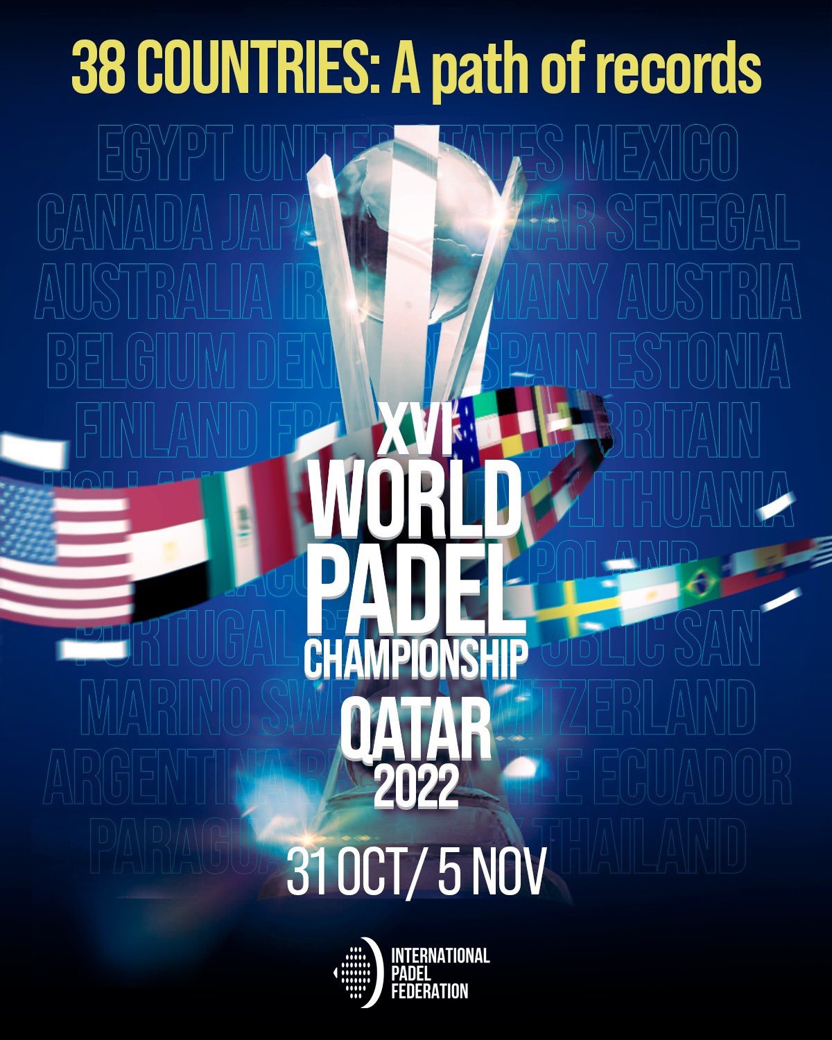 Mundial Padel Catar 2022 anuncio oficial FIP