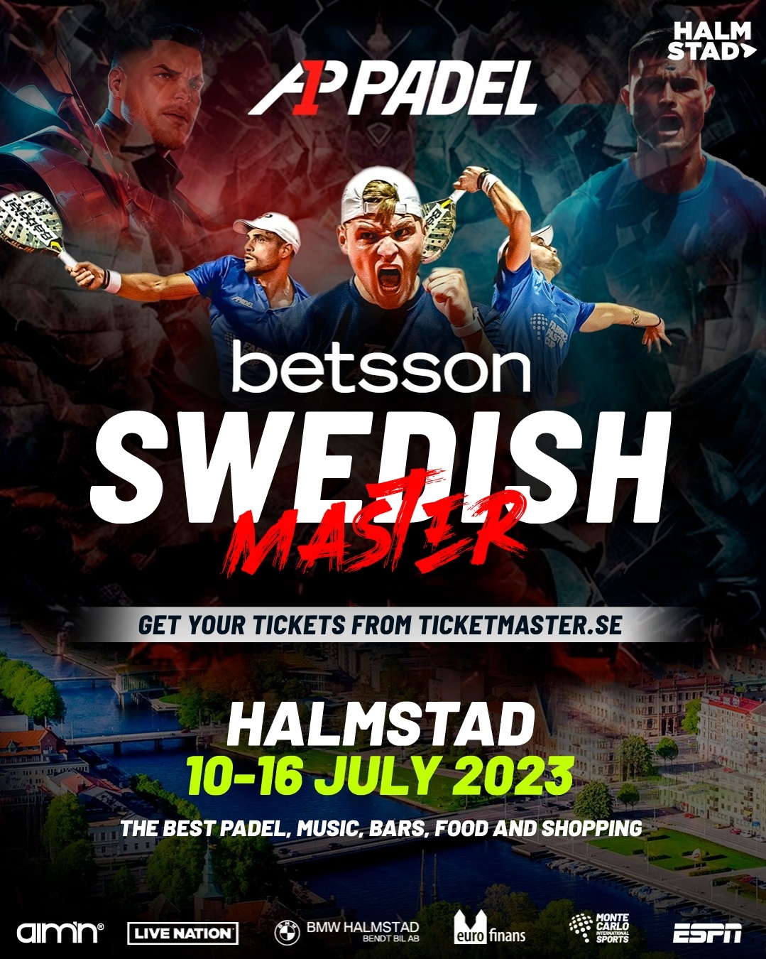 Cuadro anuncio previa Betsson Swedish Master A1 Padel Suecia