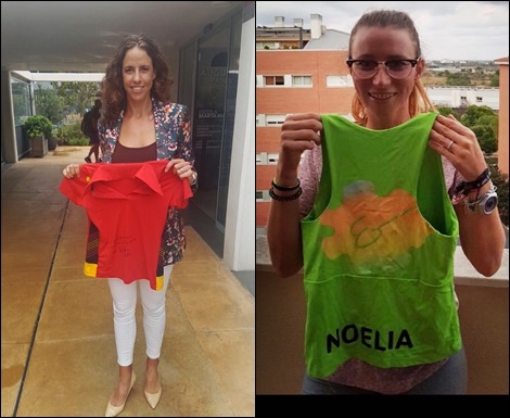 Camisetas donadas Marrero y Márquez