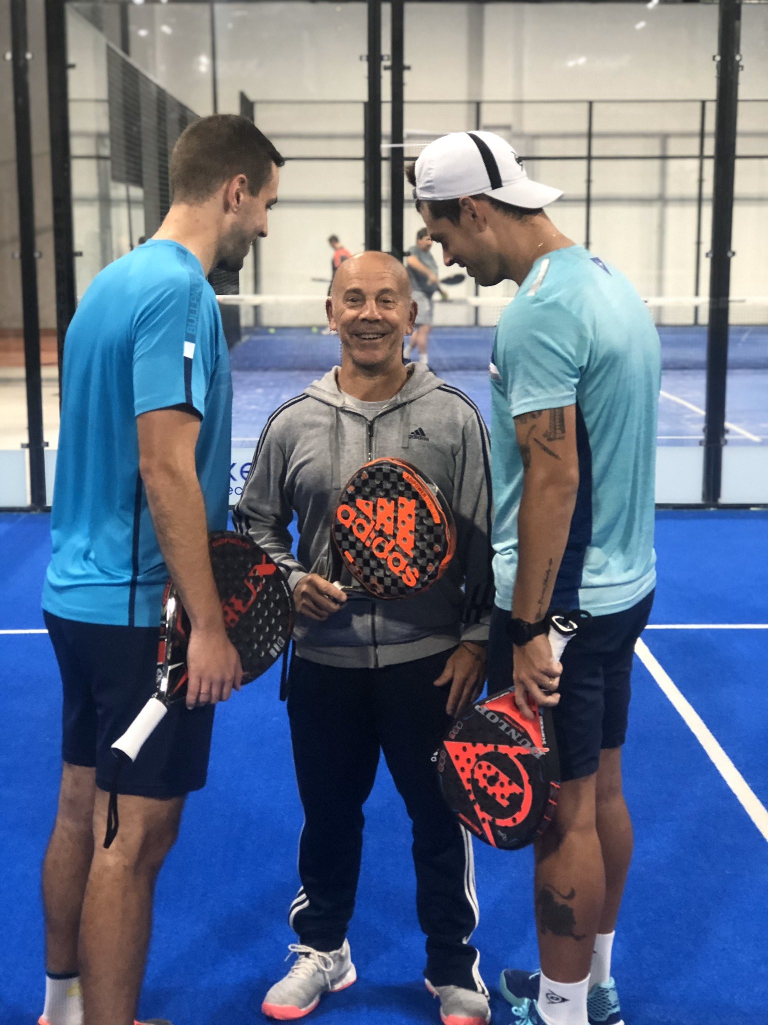 Ramiro Moyano y Lucho Capra con Severino Iezzi