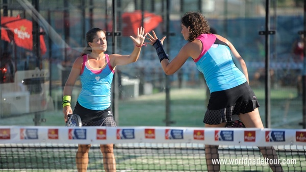 Mariana Cordero y María Blázquez partido pre previa alicante Open