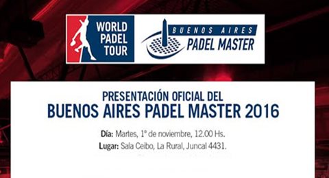 El Master de Buenos Aires ya tiene fecha de presentación