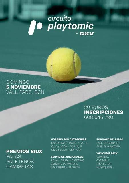 Cartel my padel barcelona vall parc