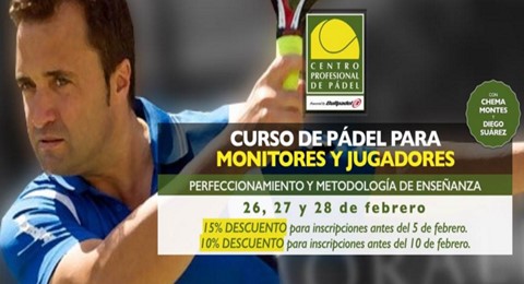 Centro Profesional de Pádel, nueva temporada de sus reconocidos Cursos para Monitores y Jugadores