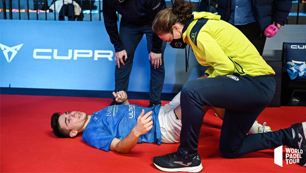 Martín Di Nenno calambres Master FInal cuartos de final