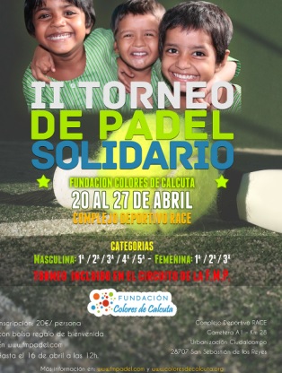 II Torneo de Pádel Solidario por Colores de Calcuta