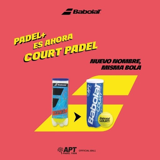 Nueva pelota Court Padel Babolat