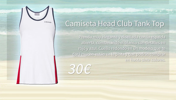 Camiseta HEAD Padel chica Especial verano 2019