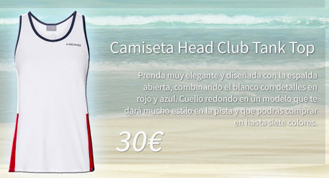 Elegancia y deportividad unidas en el HEAD Club Tank top