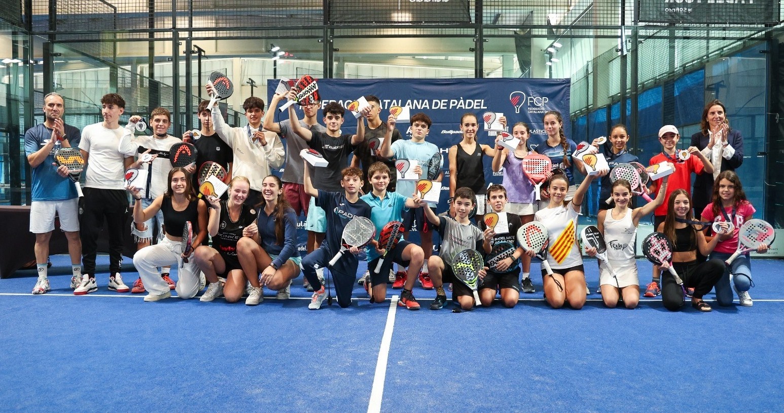 Campeones alevín y cadete Federación Catalana de Pádel