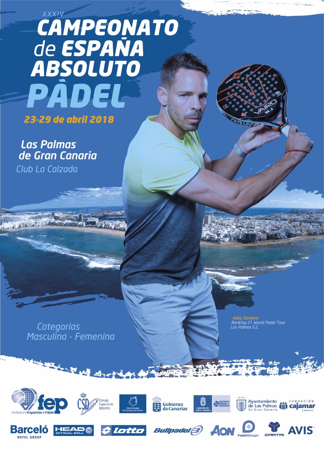 Cartel Campeonato España Absoluto 2018 FEP