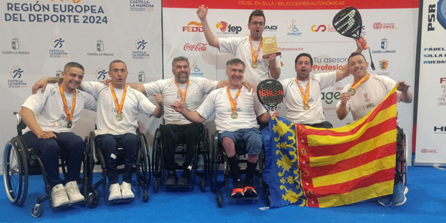 Valencia ganadores Cto España Pádel en silla de ruedas 2024