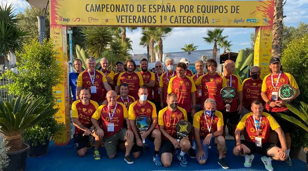 Campeones España Pádel veteranos 2021