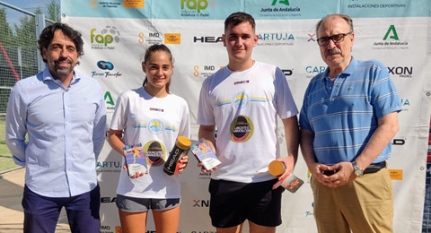 Excelente muestra de pádel de cantera en el Cto. de Andalucía Mixto de Menores