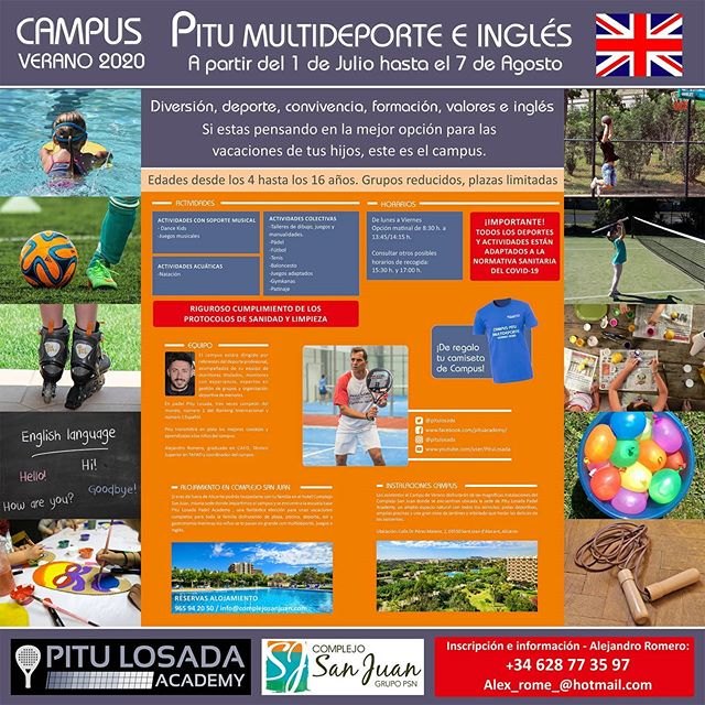 Campus inglés Pitu Losada