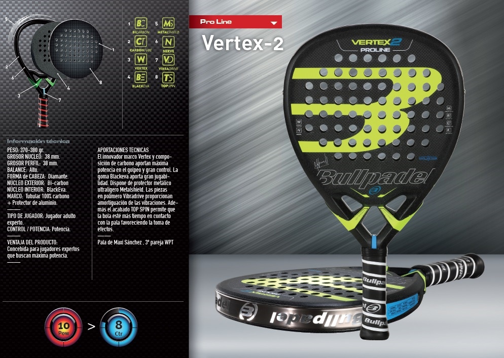 Pala Bullpadel vertex 2