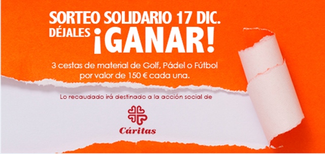 GolfCanal y Cáritas, sorteo solidario de Navidad